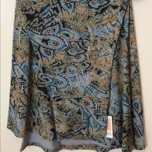 Large floral maxi skirt